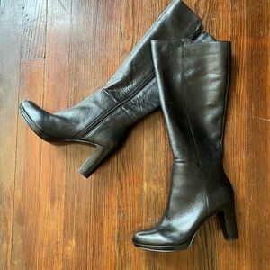 Nine West Black Heeled Boots